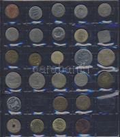 Hagyaték gyűjtemény, egész világ, régi és új, 293db érme, benne nominál és
tengerentúl, 14 lapos, k...