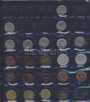 Hagyaték gyűjtemény, egész világ, régi és új, 293db érme, benne nominál és
tengerentúl, 14 lapos, k...