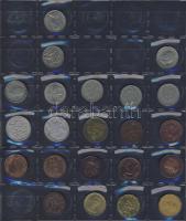 Hagyaték gyűjtemény, egész világ, régi és új, 293db érme, benne nominál és
tengerentúl, 14 lapos, k...