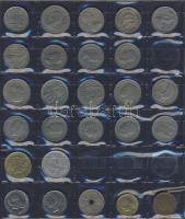 Hagyaték gyűjtemény, egész világ, régi és új, 293db érme, benne nominál és
tengerentúl, 14 lapos, k...