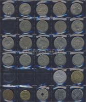 Hagyaték gyűjtemény, egész világ, régi és új, 293db érme, benne nominál és
tengerentúl, 14 lapos, k...