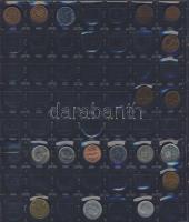 Hagyaték gyűjtemény, egész világ, régi és új, 293db érme, benne nominál és
tengerentúl, 14 lapos, k...
