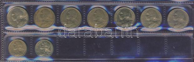 Hagyaték gyűjtemény, egész világ, régi és új, 234db érme, benne nominál és tengerentúl, 2db klf férőhelyes albumban T:1,2 (többsége),3 (kevés)