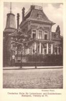 Budapest XIV. Thököly út 77. Német otthon tanárnőknek az utca felől / Deutsches Heim für Lehrerinnen und Erzieherinnen, Strassen Front (EK)