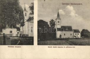 Bántornya, Turnischa, Turnisce; Plébánia templom, Szent Antal kápolna, Plébánia ház / church, chapel, parish