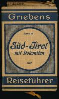 Süd-Tirol mit Dolomiten. Griebens Reiseführer, Band 88. Berlin, 1927, Grieben Verlag. Kiadói egészvászon kötés, jó állapotban.