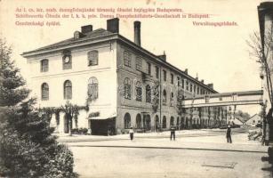 Budapest III. Óbuda, Az I. cs. kir. szab. dunagőzhajózási társaság hajógyára, gondnoksági épület / Schiffswerfte der I. k. k. priv. Donau Dampfschiffahrts-Gesellschaft, Verwaltungsgebäude (EK)