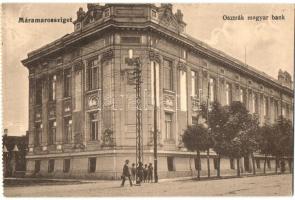 Máramarossziget, Sighetu Marmatei; Osztrák-Magyar bank. Wizner és Dávid kiadása / Austro-Hungarian bank