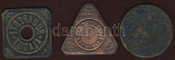 3klf bárca cca századforduló "Állatkert", "Államhidak-Budapest", "Budapesti...