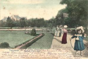 Temesvár, Timisoara; Ferenc József liget / park (EK)