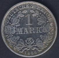 Német Birodalom/Császárság 1886D 1M Ag T:3+