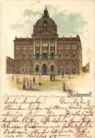 Budapest I. Szent György tér, Honvédelmi Minisztérium palotája, litho