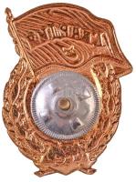 Szovjetunió ~1960-1970. "Szovjet Gárda jelvény" aranyozott, zománcozott fém jelvény csavar...