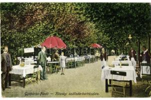 Gyopárosfürdő, Községi szálloda kert részlete