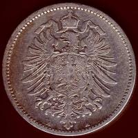 Német Birodalom/Császárság 1887A 1M Ag T:3