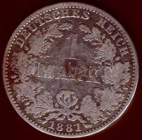 Német Birodalom/Császárság 1881A 1M Ag T:3