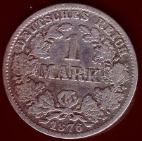 Német Birodalom/Császárság 1876C 1M Ag T:3