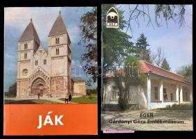 Vegyes helytörténeti könyvtétel, 5 db: 
Eger Gárdonyi emlékmúzeum. Tájak-Korok-Múzeumok kiskönyvtár...