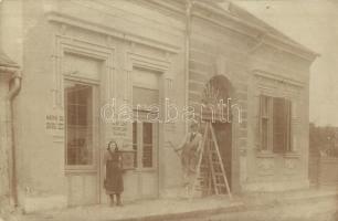 1913 Zalaegerszeg, üzlet, létra, photo (EK)