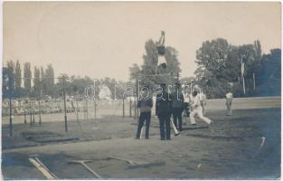 1922 Pécs, Katonai tornaverseny a szabadban / military Athletic Meet, soldier athlets, photo