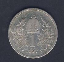 Ausztria 1897. 1Kr Ag T:3 R!