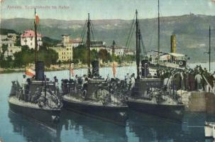 Abbazia, Torpedoboote im Hafen / K.u.K. Kriegsmarine torpedoboat fleet in Abbazia (fl)