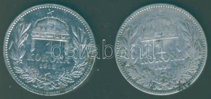 1895. 1K Ag T:3/4+ + 1915. 1K ag T:1/2