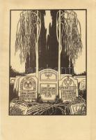 Lieder des Ghetto, Zeichnungen. Verlag von S. Calvary & Co. / Judaica art postcard s: E. M. Lilien