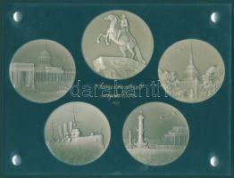 Szovjetunió 1972. 5klf porcelán emlékérem, eredeti plasztik díszcsomagolásban T:1