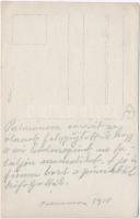 1918 Palmanova; Olaszok felgyújtották a várost, hogy a magyar katonák ne találjanak itt menedéket. A...