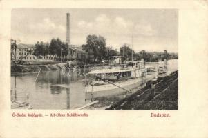 Budapest III. Óbuda, hajógyár, folyamőr monitor kikötő (EK)