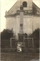 Dencsháza, I. világháborús hősi emlék, templom, Goldstein Hermin photo (EK)