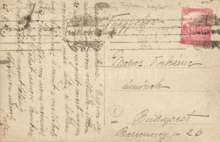 1918 Balatonboglár, fürdőzők csoportképe, photo