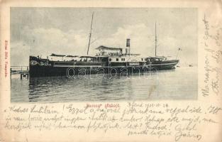 Balaton, Baross gőzhajó, Köves Béla kiadása (kis szakadás / small tear)