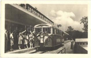 Budapest, Hűvösvölgyi Úttörő Vasútállomás és Szabadsághegyi fogaskerekű. Képzőművészeti Alap Kiadóvá...