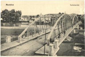 Munkács, Mukacheve, Mukacevo; Latorca híd, Nagy Albert kiadása / bridge (EK)