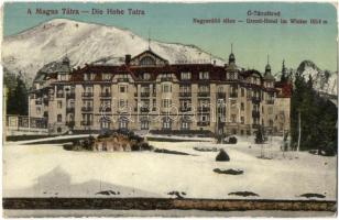 Ótátrafüred, Stary Smokovec, Alt-Schmecks; Grandhotel im Winter / Nagyszálló télen / hotel in winter (EK)
