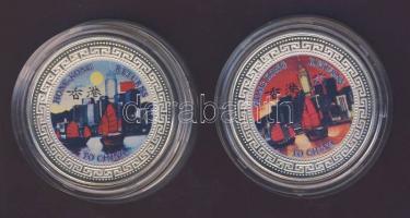 Nagy-Britannia 1997. "Trade 1$" Ag "Hong- Kong visszatér" 2klf db színes veret! ...