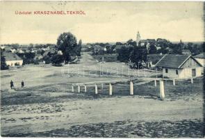 Krasznabéltek, Beltiug; látkép, Fugel István kiadása / general view (EK)