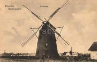 Kunhegyes, Szélmalom. Farkas Sándor fényképész kiadása