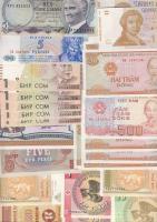 Vegyes papírpénz tétel, 228db, egész világ, benne D.Reich, cári orosz, Kína égetési pénz T:I (többsé...