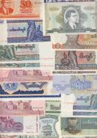 Vegyes papírpénz tétel, 228db, egész világ, benne D.Reich, cári orosz, Kína égetési pénz T:I (többsé...