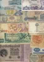 Vegyes papírpénz tétel, 228db, egész világ, benne D.Reich, cári orosz, Kína égetési pénz T:I (többsé...