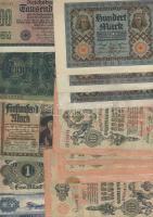 Vegyes papírpénz tétel, 228db, egész világ, benne D.Reich, cári orosz, Kína égetési pénz T:I (többsé...