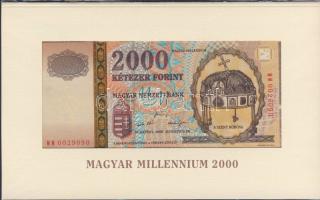 2000. 2000Ft "Millenium" T:I Eredeti bontatlan díszcsomagolásban!