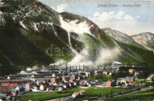 Jesenice Fuzine, Jesenice; Assling-Hütte / general view, railways, factory, Fran Pavlin (kis szakadás / small tear)