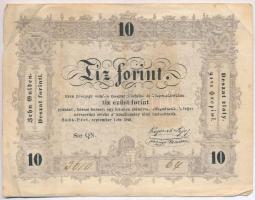 1848. 10Ft Kossuth Bankó T:III,III- Adamo G111