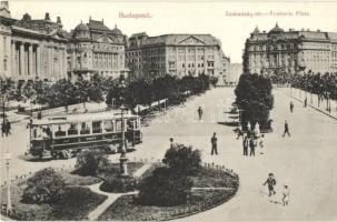 Budapest V. Szabadság tér, villamos