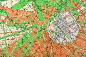 1965 Magyarország áttekintő úttérképe. 1:300.000. I. Forgalmi terhelési térkép. II. Tonnaterhelési t...