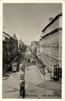 Szombathely, Széll Kálmán utca, villamos, hirdetőoszlop (EK)